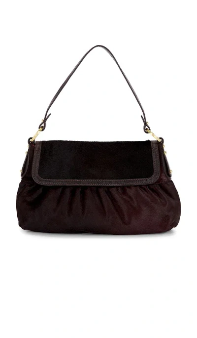 Fwrd Renew Fendi Chef Shoulder Bag In Burgundy