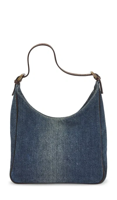 Fwrd Renew Fendi Denim Hobo Bag In Blue