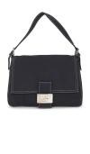 Fwrd Renew Fendi Denim Mama Baguette Shoulder Bag In Blue
