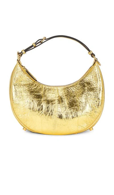 Fwrd Renew Fendi Fendigraphy Hobo Bag In Gold