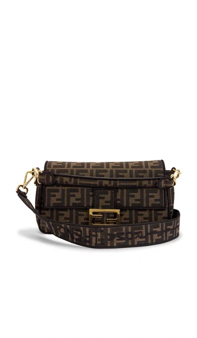 Fwrd Renew Fendi Ff 1974 Baguette Shoulder Bag In Tobacco Brown