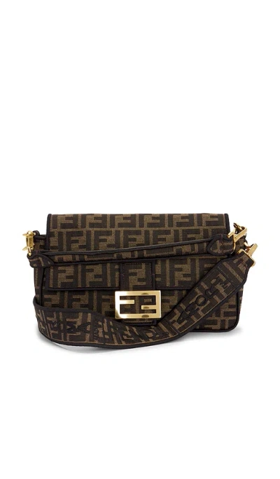 Fwrd Renew Fendi Ff 1974 Re-edition Baguette Shoulder Bag In Tobacco Brown