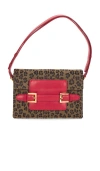 Fwrd Renew Fendi Leopard Shoulder Bag In Brown