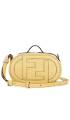 Fwrd Renew Fendi O Lock Leather Camera Bag In 深黄色