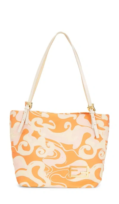 Fwrd Renew Fendi Psychedelic Tote Bag In Orange