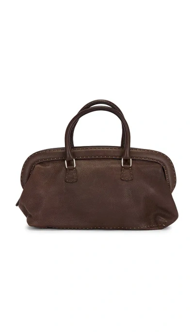 Fwrd Renew Fendi Selleria Bowler Bag In Brown