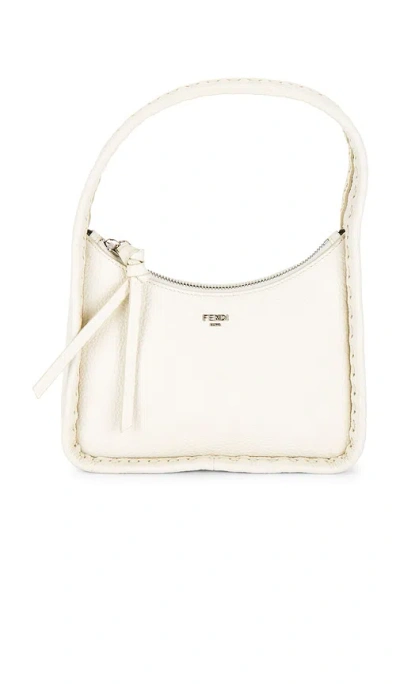 Fwrd Renew Fendi Selleria Fendescence Shoulder Bag In White