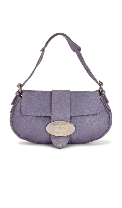 Fwrd Renew Fendi Selleria Shoulder Bag In Purple