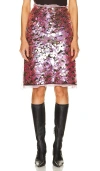 Fwrd Renew Fendi Sequin Ruffle Skirt In Pink