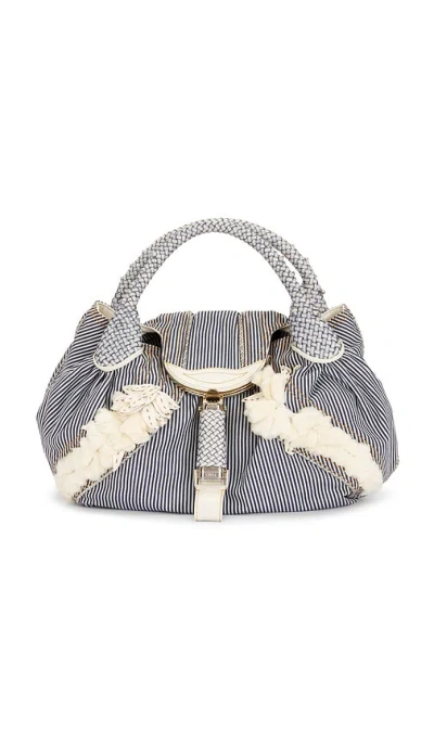 Fwrd Renew Fendi Spy Handbag In Blue