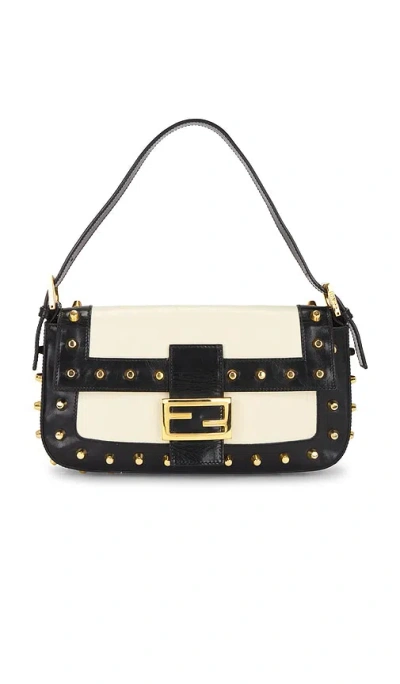 Fwrd Renew Fendi Studded Baguette Shoulder Bag In Multi