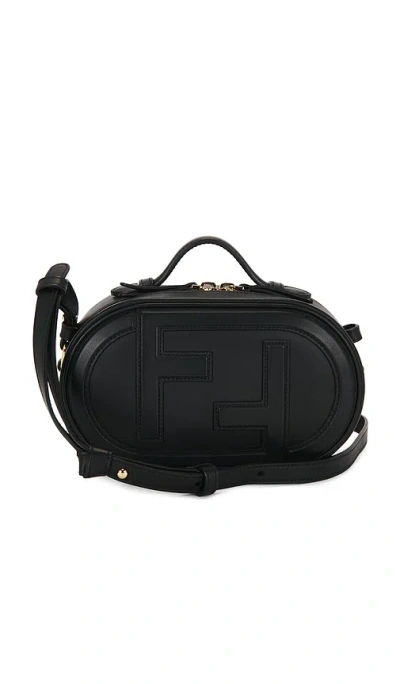 Fwrd Renew Fendi Vitello Grace Mini O'lock Camera Bag In Black