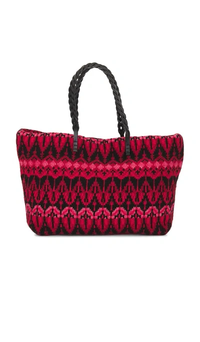 Fwrd Renew Fendi Wool Tote Bag In Red