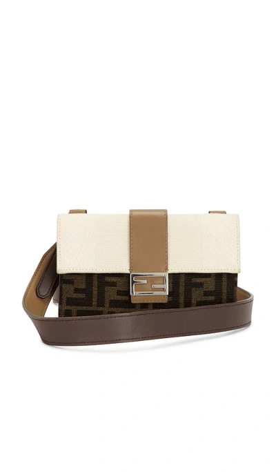 Fwrd Renew Fendi Zucca Baguette Shoulder Bag In Brown