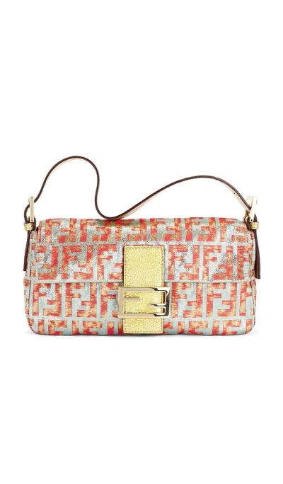 Fwrd Renew Fendi Zucca Baguette Shoulder Bag In Multi