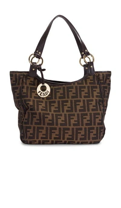 Fwrd Renew Fendi Zucca Chef Tote Bag In Brown