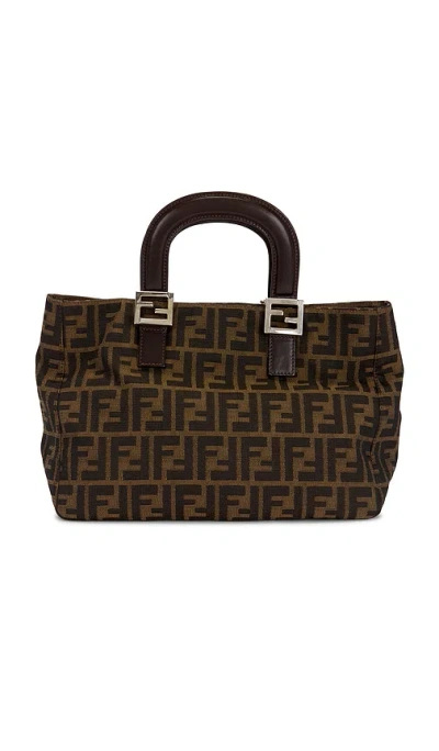 Fwrd Renew Fendi Zucca Handbag In Brown