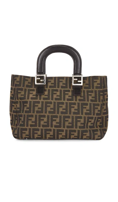 Fwrd Renew Fendi Zucca Handbag In Brown