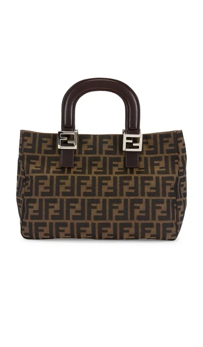 Fwrd Renew Fendi Zucca Handbag In Brown