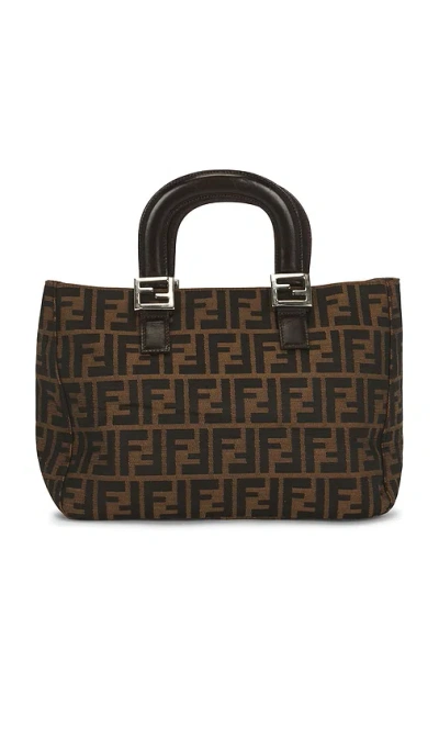 Fwrd Renew Fendi Zucca Handbag In Brown