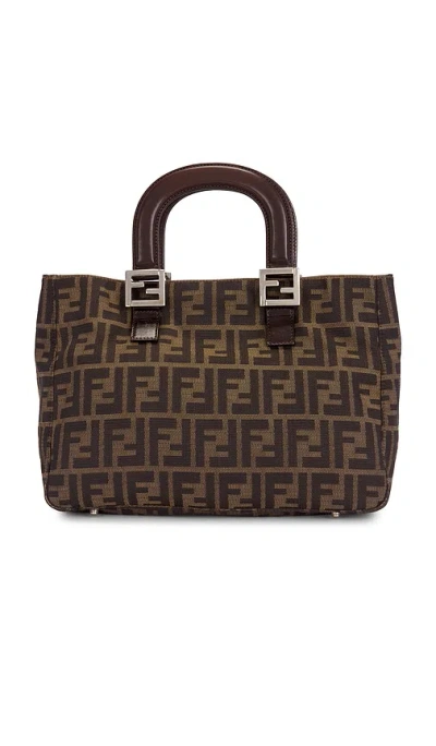 Fwrd Renew Fendi Zucca Handbag In Brown