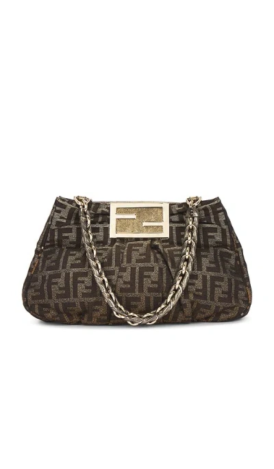 Fwrd Renew Fendi Zucca Mia Tote Bag In Brown