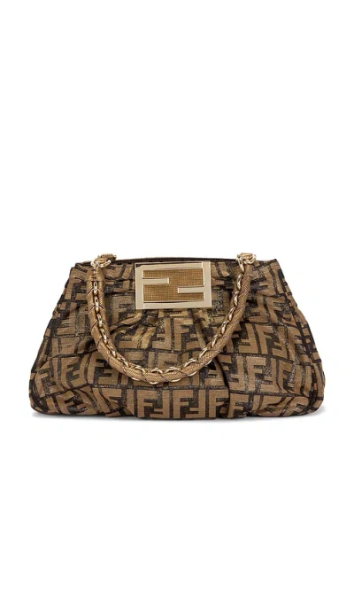 Fwrd Renew Fendi Zucca Mia Tote Bag In Brown