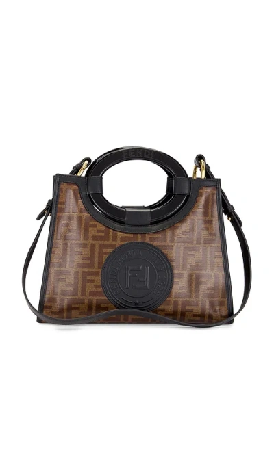 Fwrd Renew Fendi Zucca Runaway Shopper Handbag In Brown