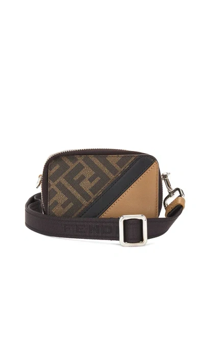 Fwrd Renew Fendi Zucca Shoulder Bag In Neutral