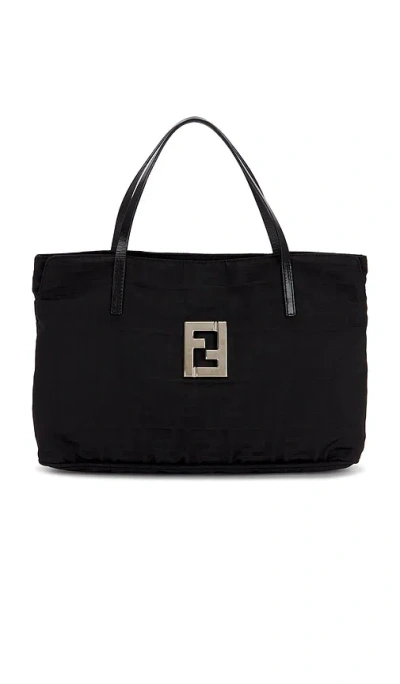 Fwrd Renew Fendi Zucca Tote Bag In Black