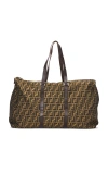 Fwrd Renew Fendi Zucca Weekend Bag In Brown