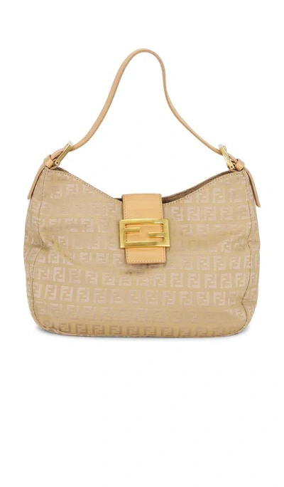 Fwrd Renew Fendi Zucchino Hobo Bag In Neutral