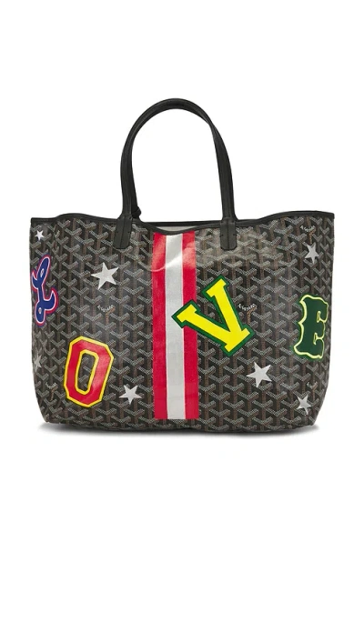 Fwrd Renew Goyard Customized Varsity Letter Love Monogram Saint Louis Pm Tote Bag
