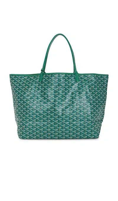 Fwrd Renew Goyard Saint Louis Gm Tote Bag In Green