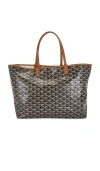 Fwrd Renew Goyard Saint Louis Pm Tote Bag In Black