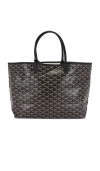 Fwrd Renew Goyard Saint Louis Pm Tote Bag In Black