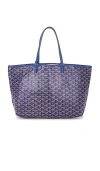 Fwrd Renew Goyard Saint Louis Pm Tote Bag In Blue