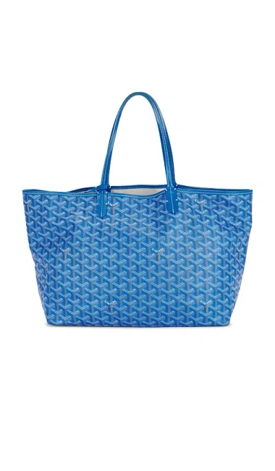 Fwrd Renew Goyard Saint Louis Pm Tote Bag In Blue
