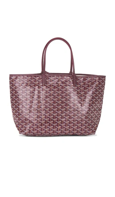 Fwrd Renew Goyard Saint Louis Pm Tote Bag In Burgundy