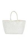 Fwrd Renew Goyard Saint Louis Pm Tote Bag In White