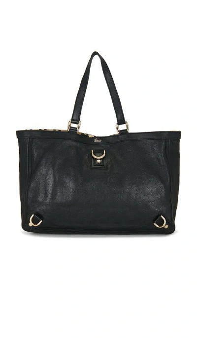 Fwrd Renew Gucci Abbey Tote Bag In Black