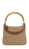 Fwrd Renew Gucci Bamboo Anita Hobo Bag In Sand