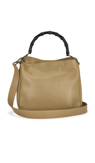 Fwrd Renew Gucci Bamboo Handbag In Green