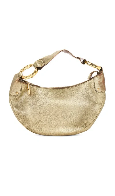 Fwrd Renew Gucci Bamboo Hobo Bag In Gold