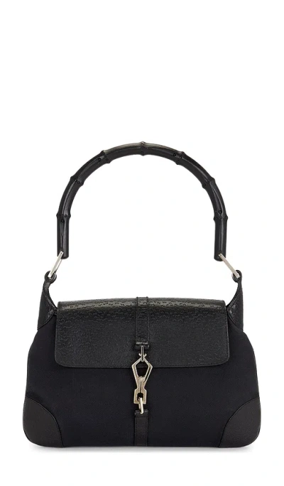 Fwrd Renew Gucci Bamboo Jackie Hobo Bag In Black
