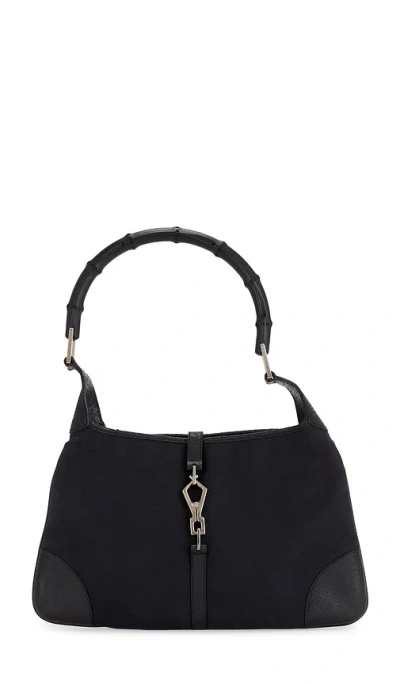 Fwrd Renew Gucci Bamboo Jackie Hobo Bag In Black