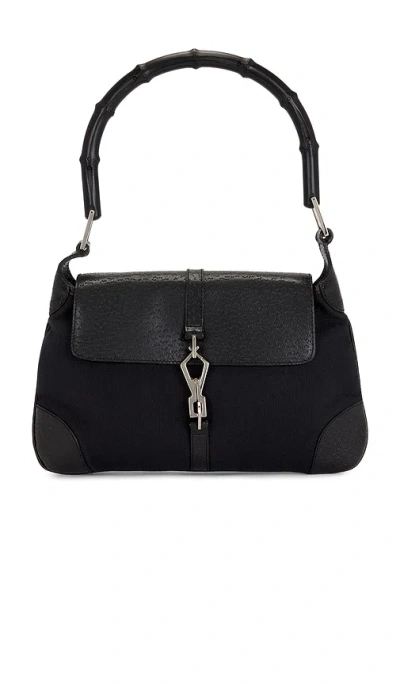 Fwrd Renew Gucci Bamboo Jackie Hobo Bag In Black