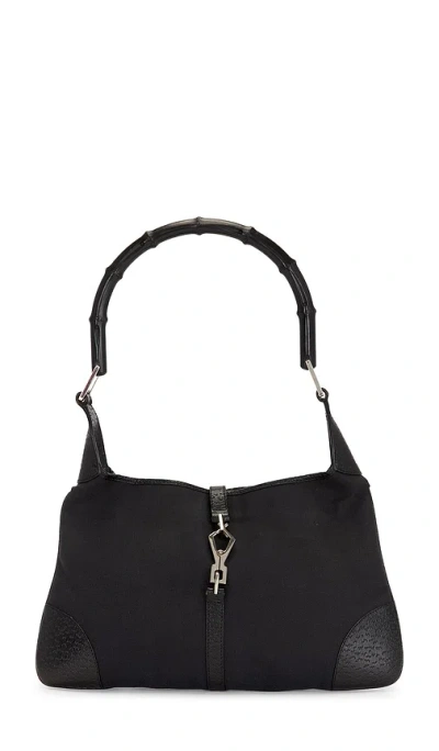 Fwrd Renew Gucci Bamboo Jackie Shoulder Bag In Black