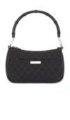 Fwrd Renew Gucci Bamboo Shoulder Bag In Black
