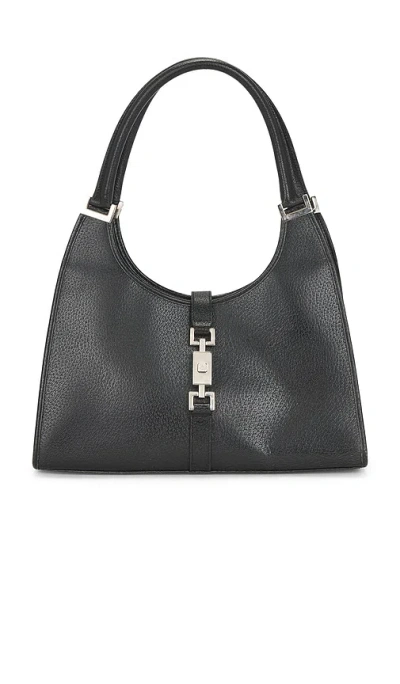 Fwrd Renew Gucci Bardot Hobo Bag In Black